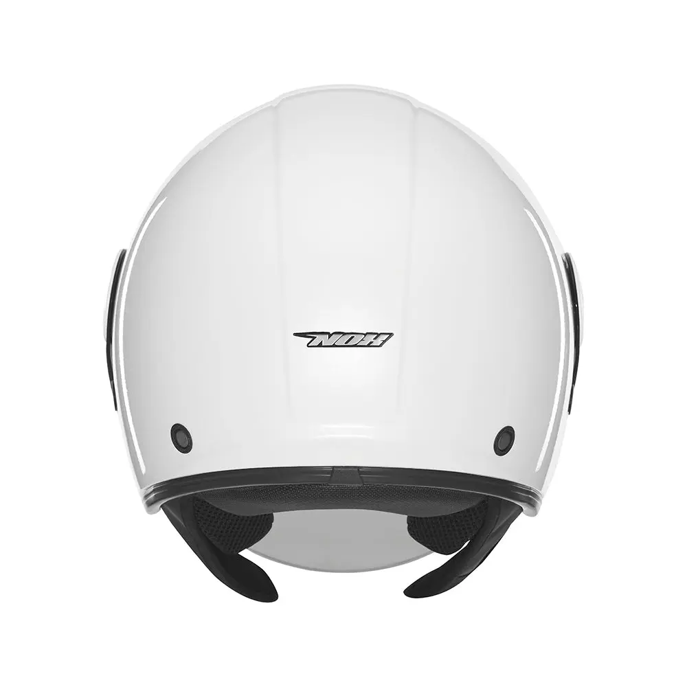 NOX KASK OTWARTY JET Z BLENDĄ N182 SOLID KOLOR BIAŁY POŁYSK