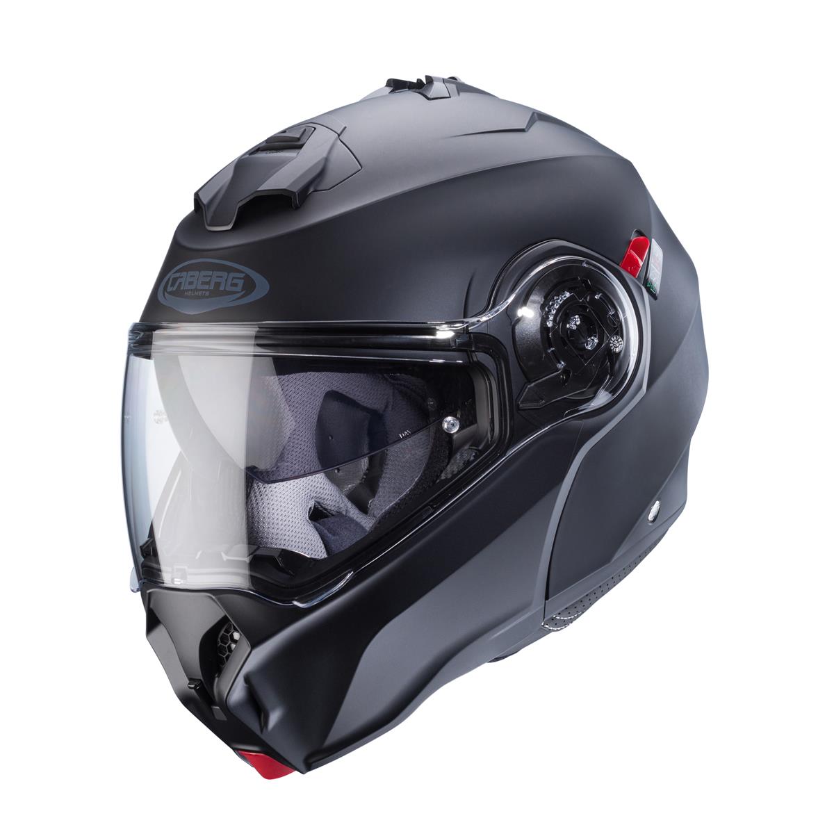 CABERG KASK SZCZĘKOWY FLIP-UP MODEL DUKE EVO SOLID KOLOR CZARNY MAT (PINLOCK W ZESTAWIE)