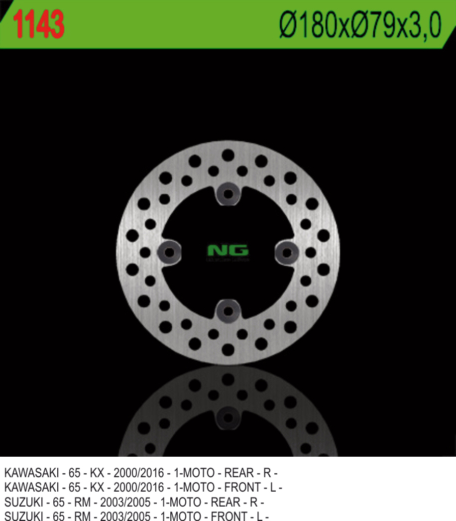 NG TARCZA HAMULCOWA PRZÓD/TYŁ KAWASAKI KX 65 '00-'20, SUZUKI RM 65 '03-'05