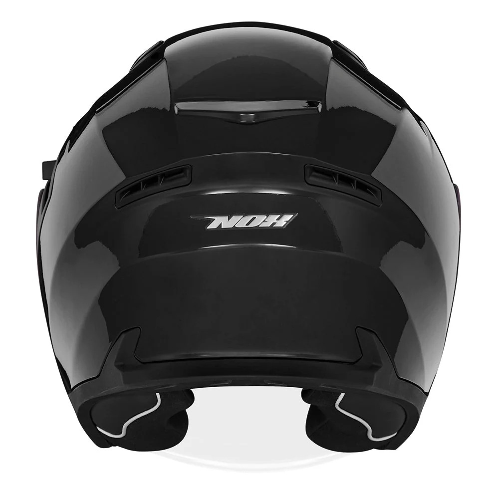 NOX KASK OTWARTY JET Z BLENDĄ N130 SOLID KOLOR CZARNY POŁYSK