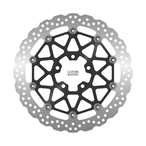 NG TARCZA HAMULCOWA PRZÓD KAWASAKI ZX 10R SE ABS '19-20, ZX 10RR ABS '17-24 (330X70X5,0MM) (5X10,5MM) WAVE PŁYWAJĄCA (ŚRODEK ALU