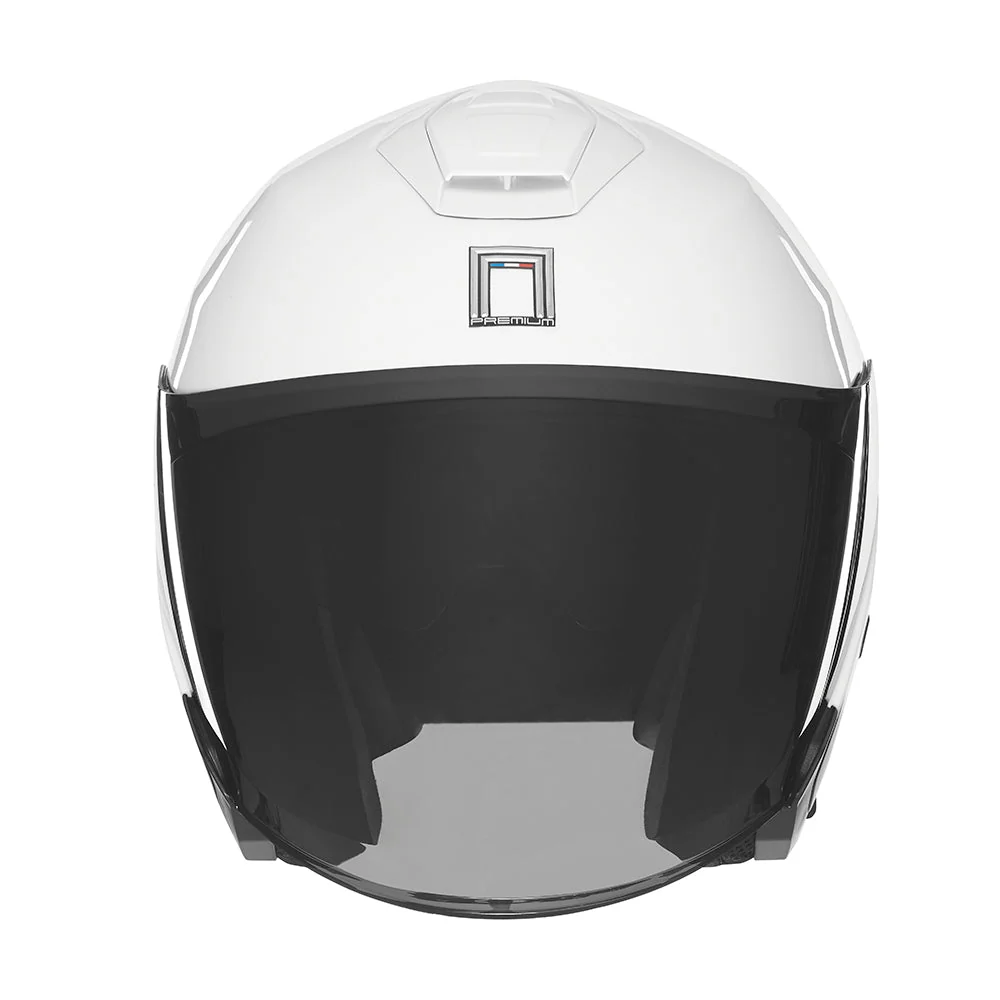 NOX WYPRZEDAŻ PREMIUM KASK OTWARTY JET Z BLENDĄ SPY KOLOR BIAŁY