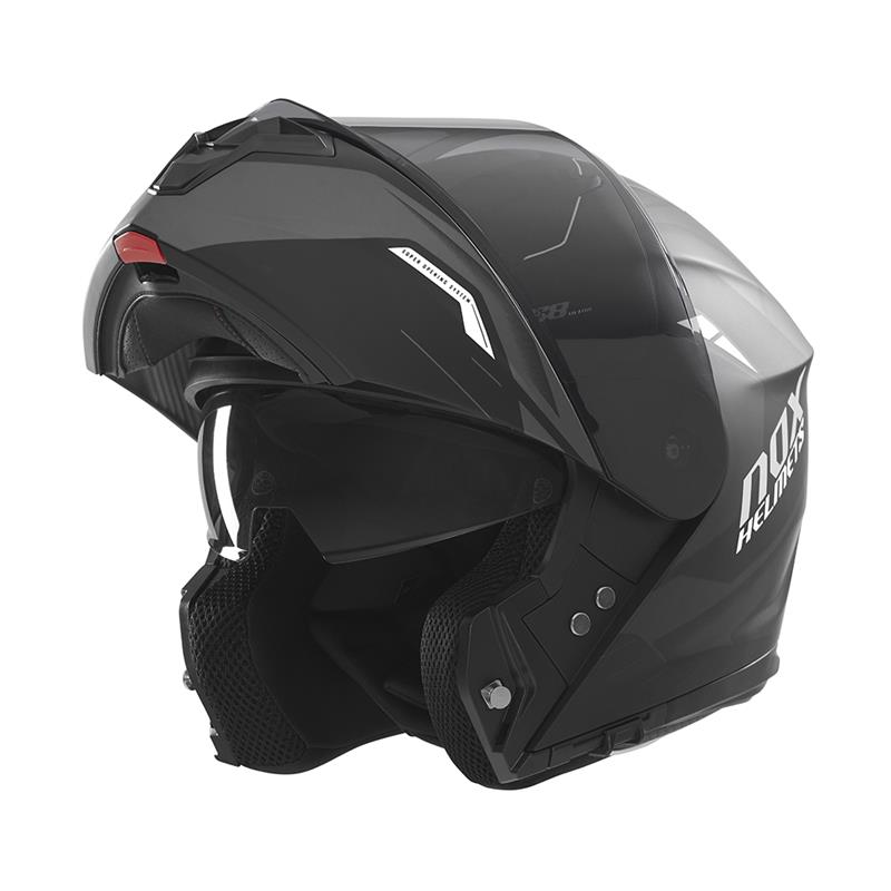 NOX WYPRZEDAŻ KASK SZCZĘKOWY (FLIP-UP) Z BLENDĄ N968 ULTRA KOLOR CZARNY/BIAŁY MAT ROZMIAR XL