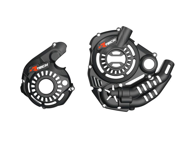 RACETECH (RTECH) OSŁONA POKRYWY SPRZĘGŁA I ALTERNATORA YAMAHA T7 TENERE 700 '25-'26, KOLOR CZARNY