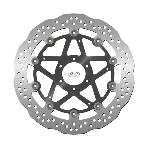 NG TARCZA HAMULCOWA PRZÓD DUCATI MONSTER 696 '08-14, ST3/ST4 '03-07 (320X64X5MM) (6X8,5MM) WAVE PŁYWAJĄCA (ŚRODEK ALUMINIOWY)