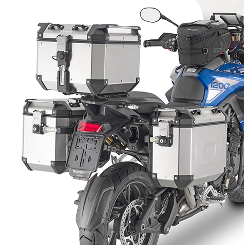 KAPPA STELAŻ KUFRÓW BOCZNYCH MONOKEY CAM SIDE TRIUMPH TIGER 1200 GT/GT PRO '22-'25 - POD KUFRY KFR K'FORCE ORAZ KVG K'VOYAGER AL