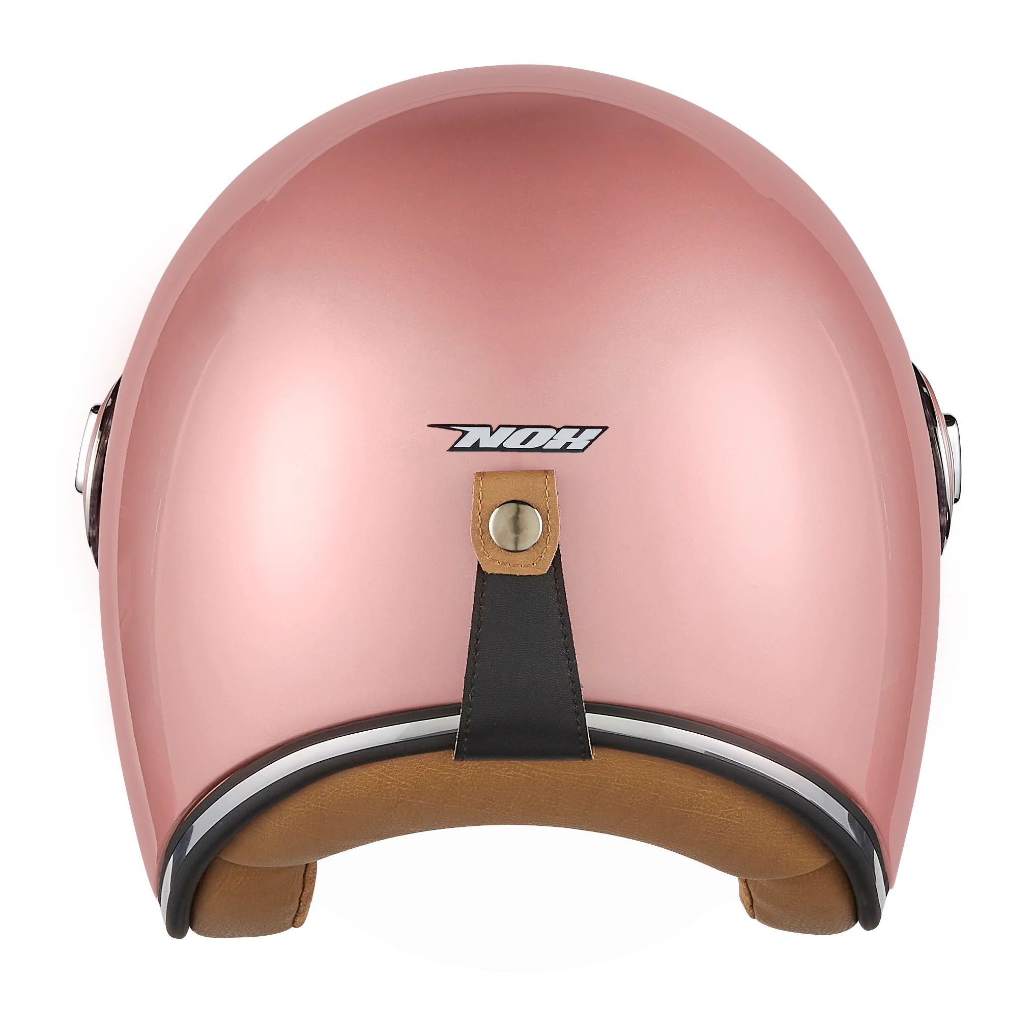 NOX WYPRZEDAŻ PREMIUM KASK OTWARTY JET HERITAGE SOLID KOLOR RÓŻOWY/ZŁOTY