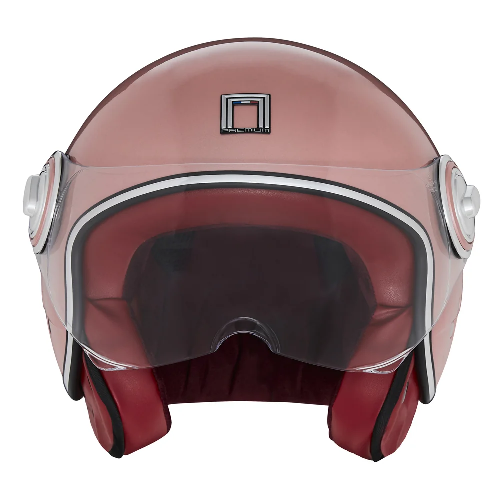 NOX WYPRZEDAŻ PREMIUM KASK OTWARTY JET IDOL SOLID KOLOR RÓŻOWY/ZŁOTY