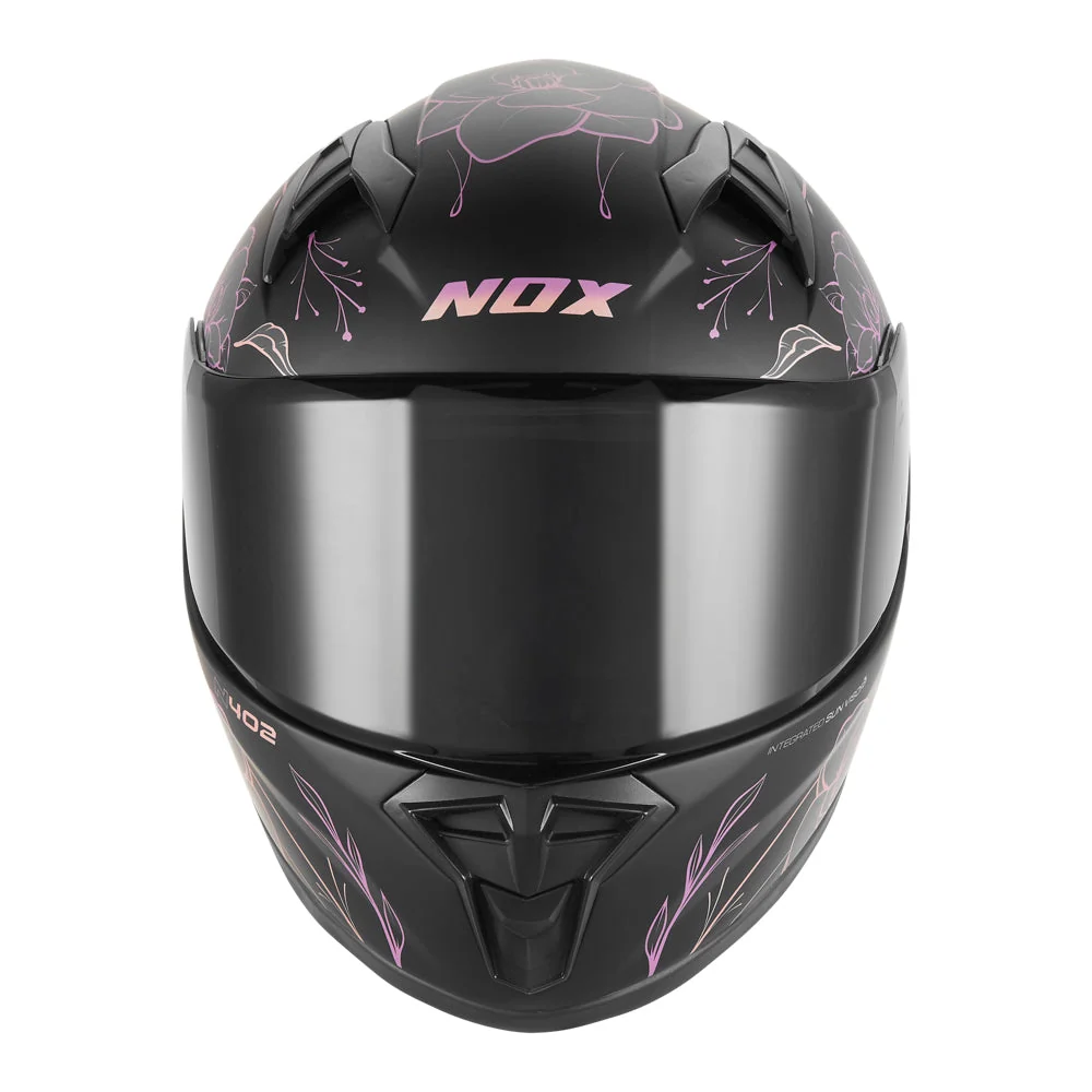 NOX KASK INTEGRALNY (FULL FACE) N731 SPRING KID / JUNIOR (DZIECIĘCY) KOLOR CZARNY MAT/RÓŻOWY