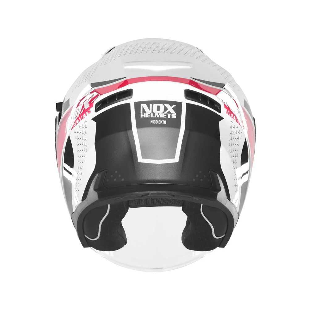 NOX WYPRZEDAŻ WYPRZEDAZ KASK OTWARTY JET Z BLENDĄ N130 EKTO KOLOR BIAŁY/RÓŻOWY