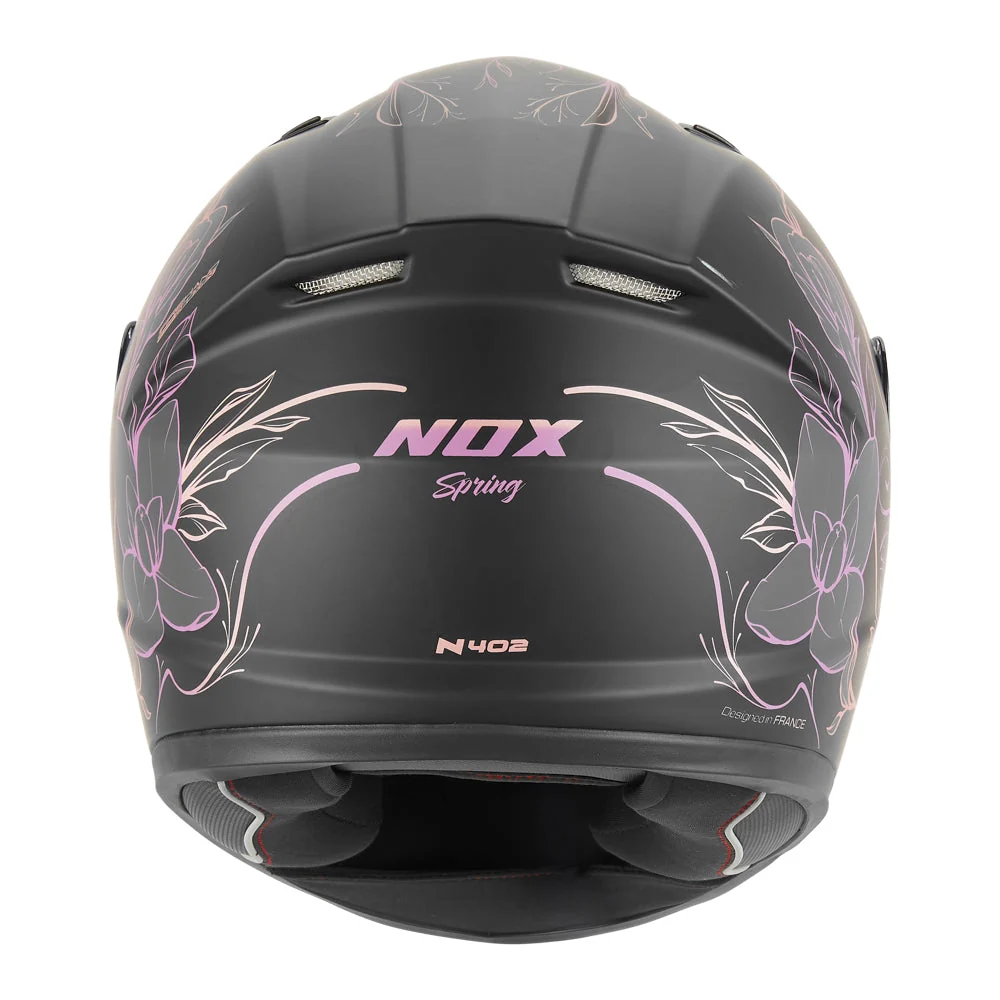 NOX KASK INTEGRALNY (FULL FACE) N731 SPRING KID / JUNIOR (DZIECIĘCY) KOLOR CZARNY MAT/RÓŻOWY