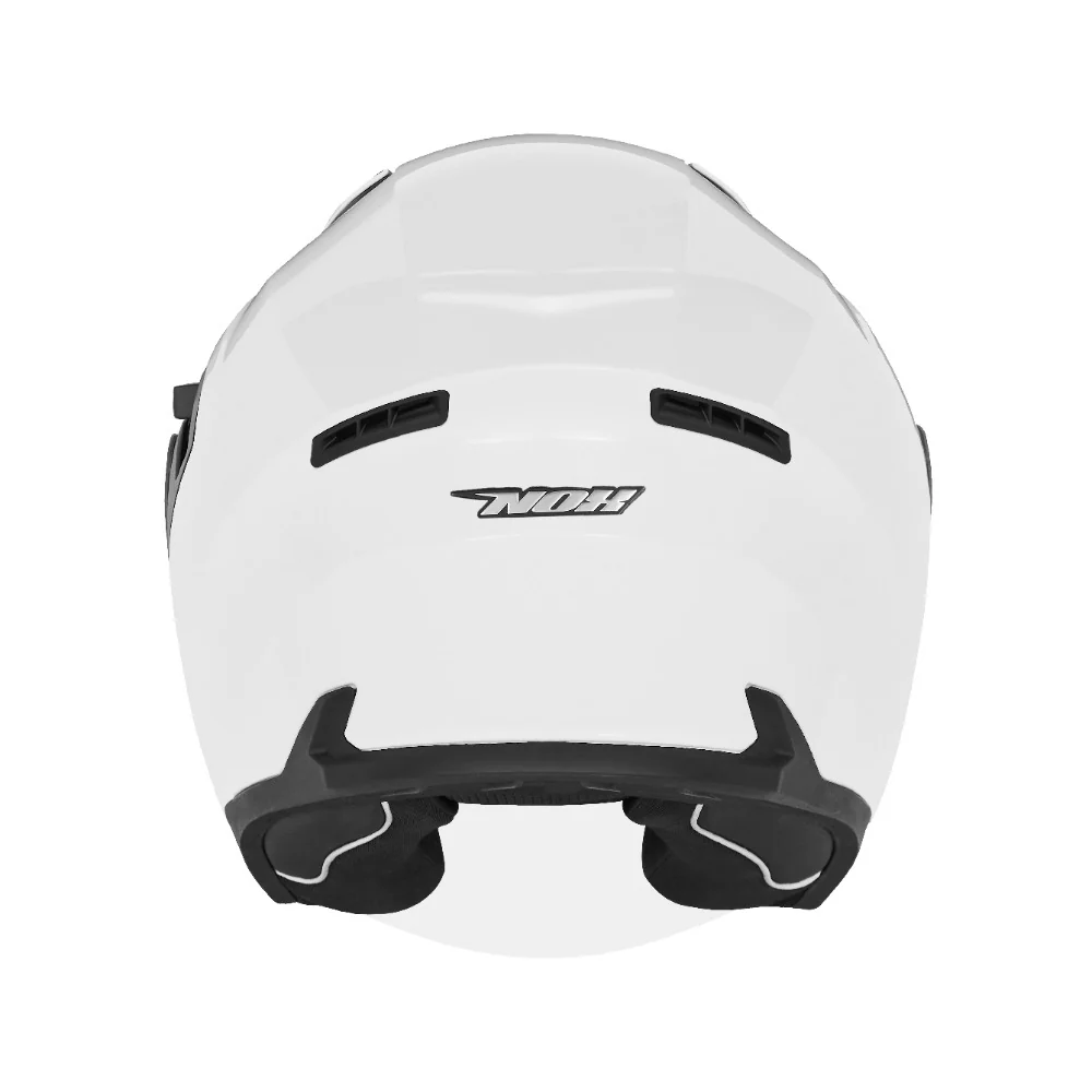 NOX KASK OTWARTY JET Z BLENDĄ N130 SOLID KOLOR BIAŁY POŁYSK