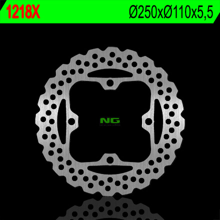 NG TARCZA HAMULCOWA TYŁ KAWASAKI Z750/800/1000 '07-'16, ZZR 1400 '06-'15 (250X110X5,5) (4X10,5MM) WAVE