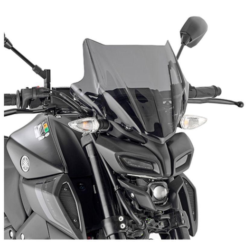 KAPPA SZYBA YAMAHA MT 125 '20-'25, HONDA CB 750 HORNET '23-'24, (28 X 36,5 CM) PRZYCIEMNIANA - POTRZEBNE MOCOWANIE A2166AK LUB A