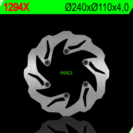 NG TARCZA HAMULCOWA TYŁ BETA RR ENDURO 250/300 '12-'22 (240X110X4,2) WAVE (6X6,5MM) (NG141; NG129)