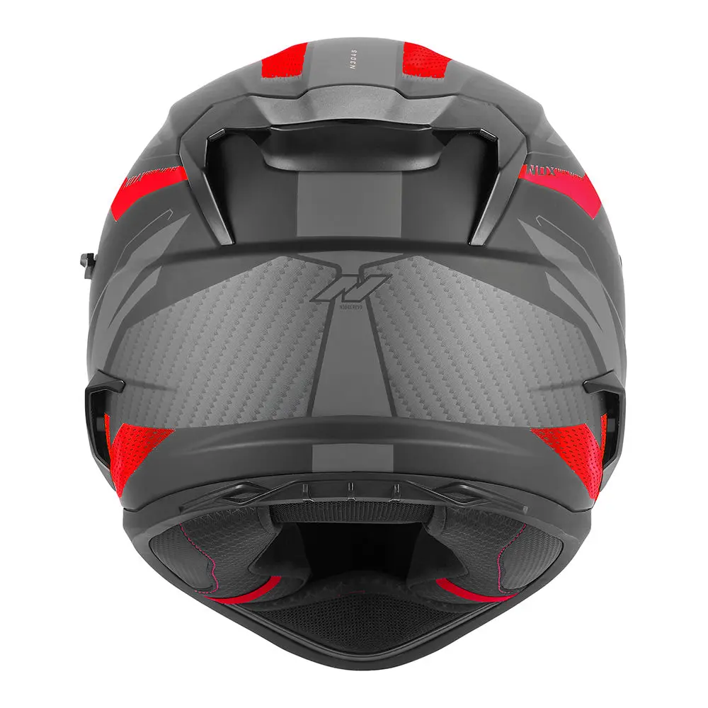 NOX KASK INTEGRALNY (FULL FACE) Z BLENDĄ N304S REVO KOLOR CZERWONY MAT/CZARNY