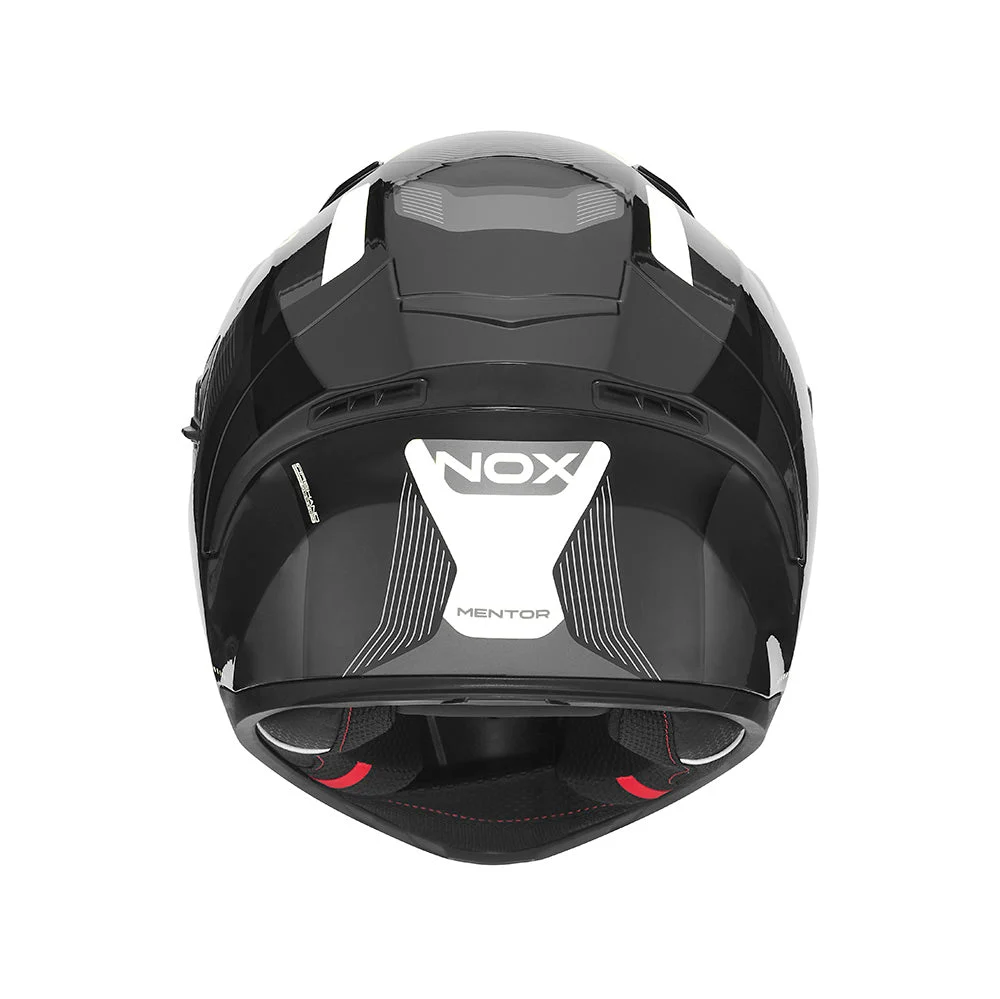 NOX WYPRZEDAŻ KASK INTEGRALNY (FULL FACE) Z BLENDĄ N402 MENTOR KOLOR CZARNY/BIAŁY