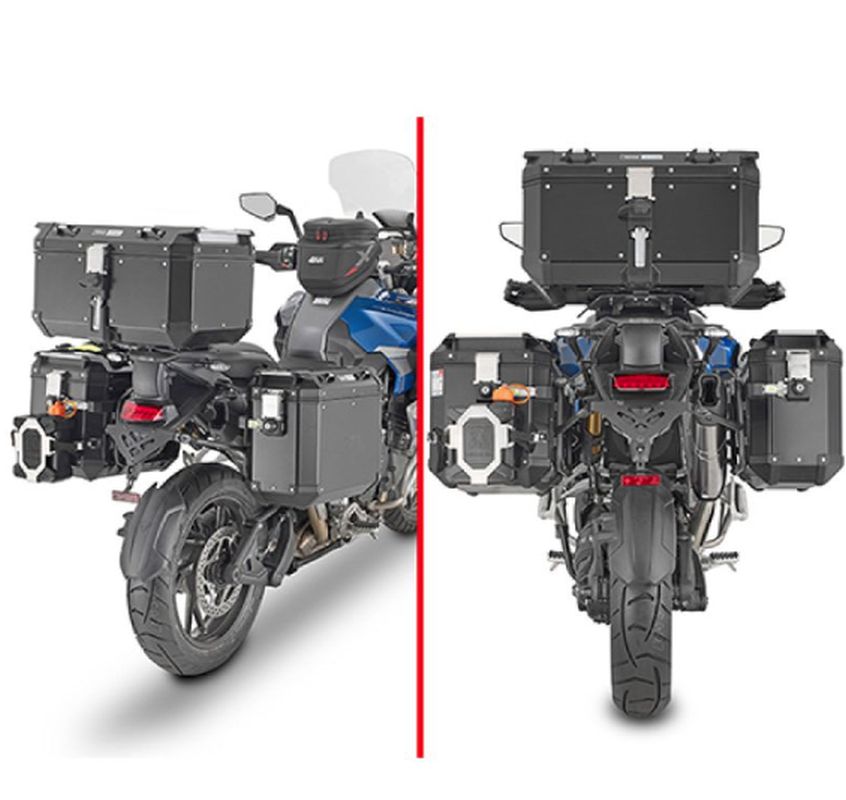KAPPA STELAŻ KUFRÓW BOCZNYCH MONOKEY CAM SIDE TRIUMPH TIGER 1200 GT EXPLORER/RALLY EXPLORER '22-'25, - POD KUFRY KFR K'FORCE ORA