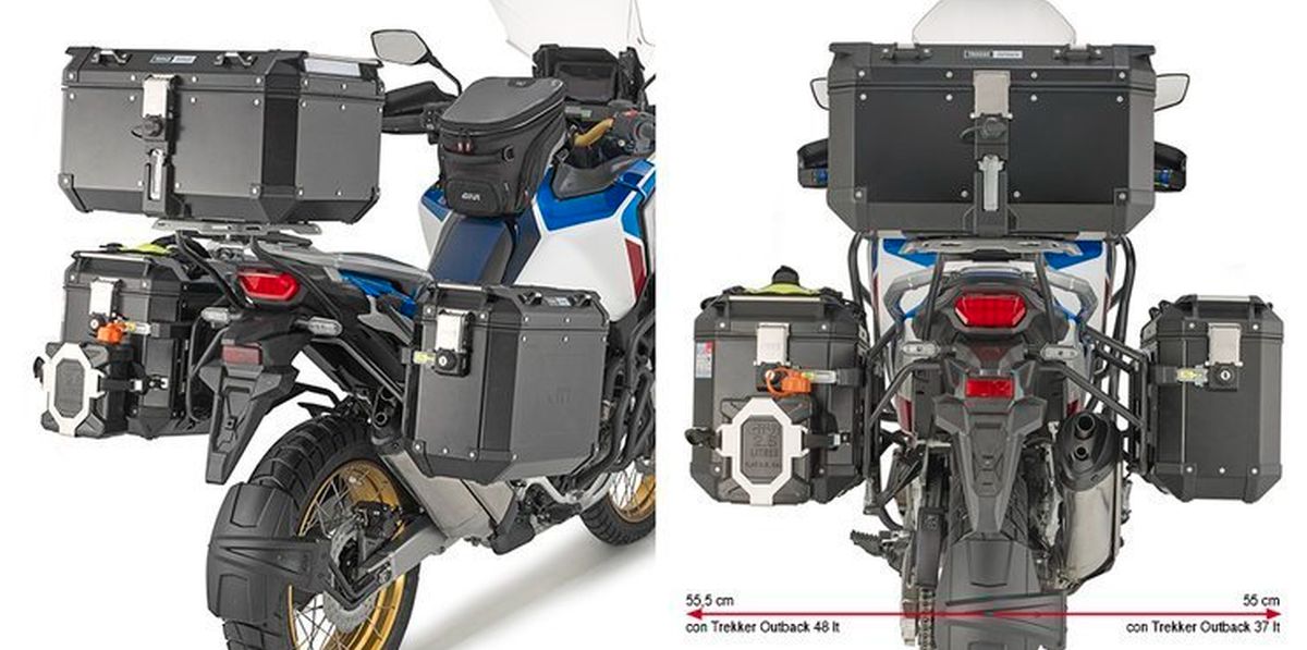 KAPPA STELAŻ KUFRÓW BOCZNYCH MONOKEY CAM SIDE HONDA CRF 1100L Africa Twin '20-'25 Adventure Sports '20-'25 - POD KUFRY KFR K'FOR