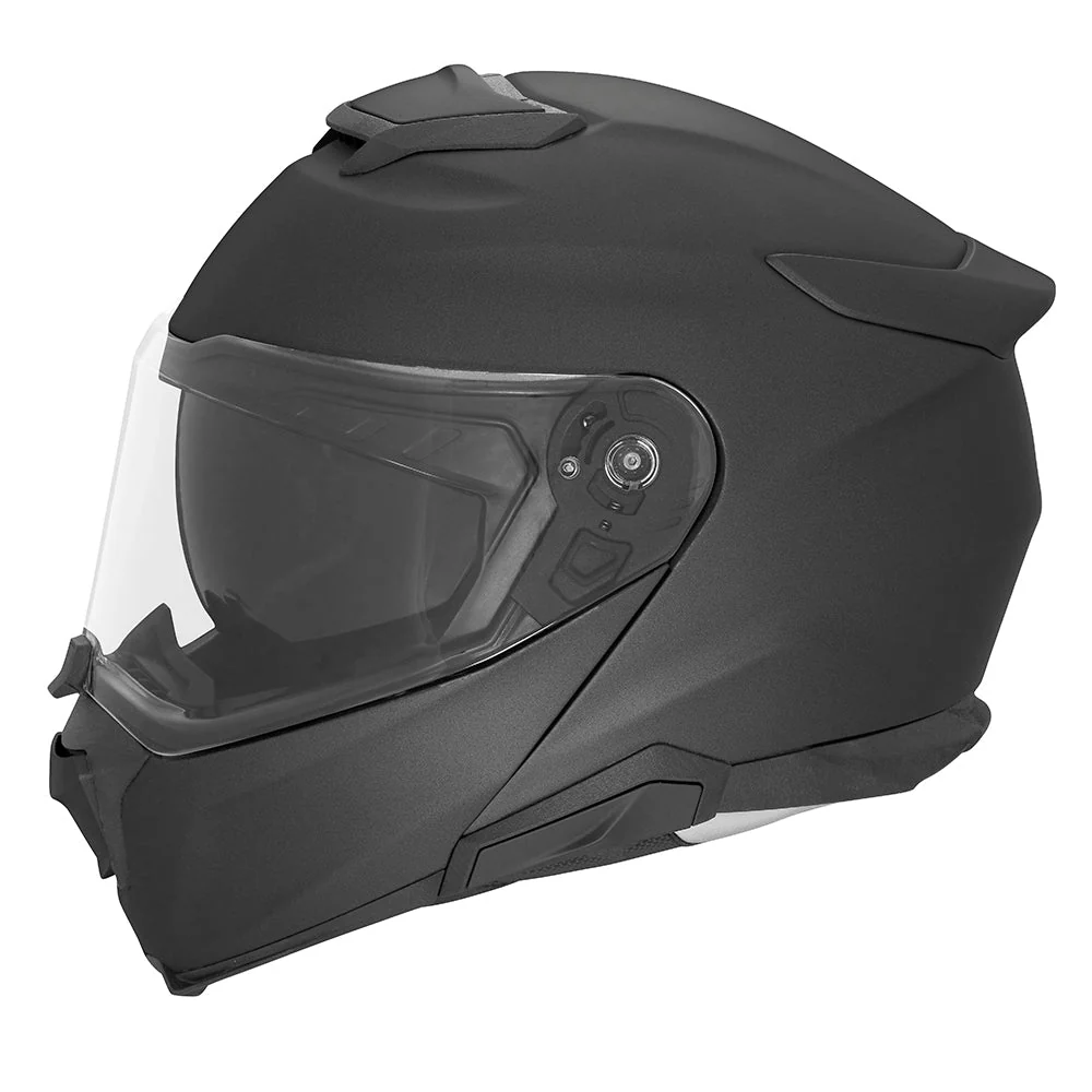 NOX KASK SZCZĘKOWY (FLIP-UP) Z BLENDĄ N967 SOLID KOLOR CZARNY MAT (PINLOCK DO TEGO MODELU - FILMPINLOCK30DKS166)
