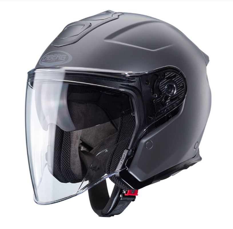 CABERG KASK OTWARTY JET OTWARTY FLYON II SOLID MATT GREY KOLOR SZARY MAT
