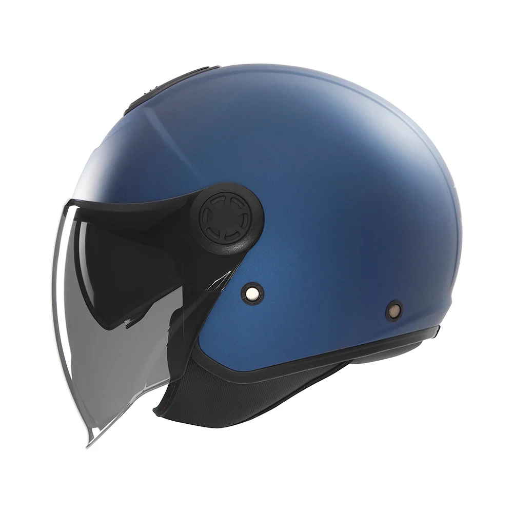 NOX KASK OTWARTY JET Z BLENDĄ N182 KOLOR NIEBIESKI MAT