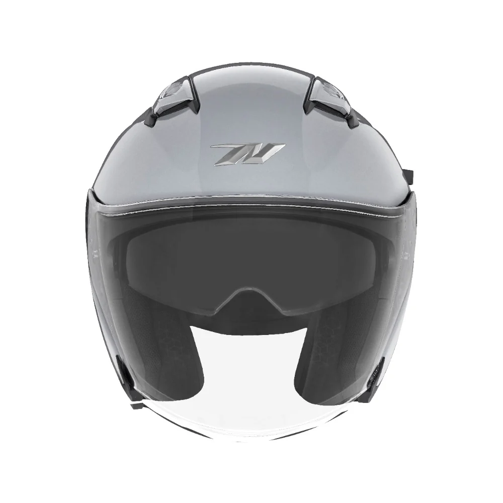 NOX KASK OTWARTY JET Z BLENDĄ N130 SOLID KOLOR SZARY POŁYSK