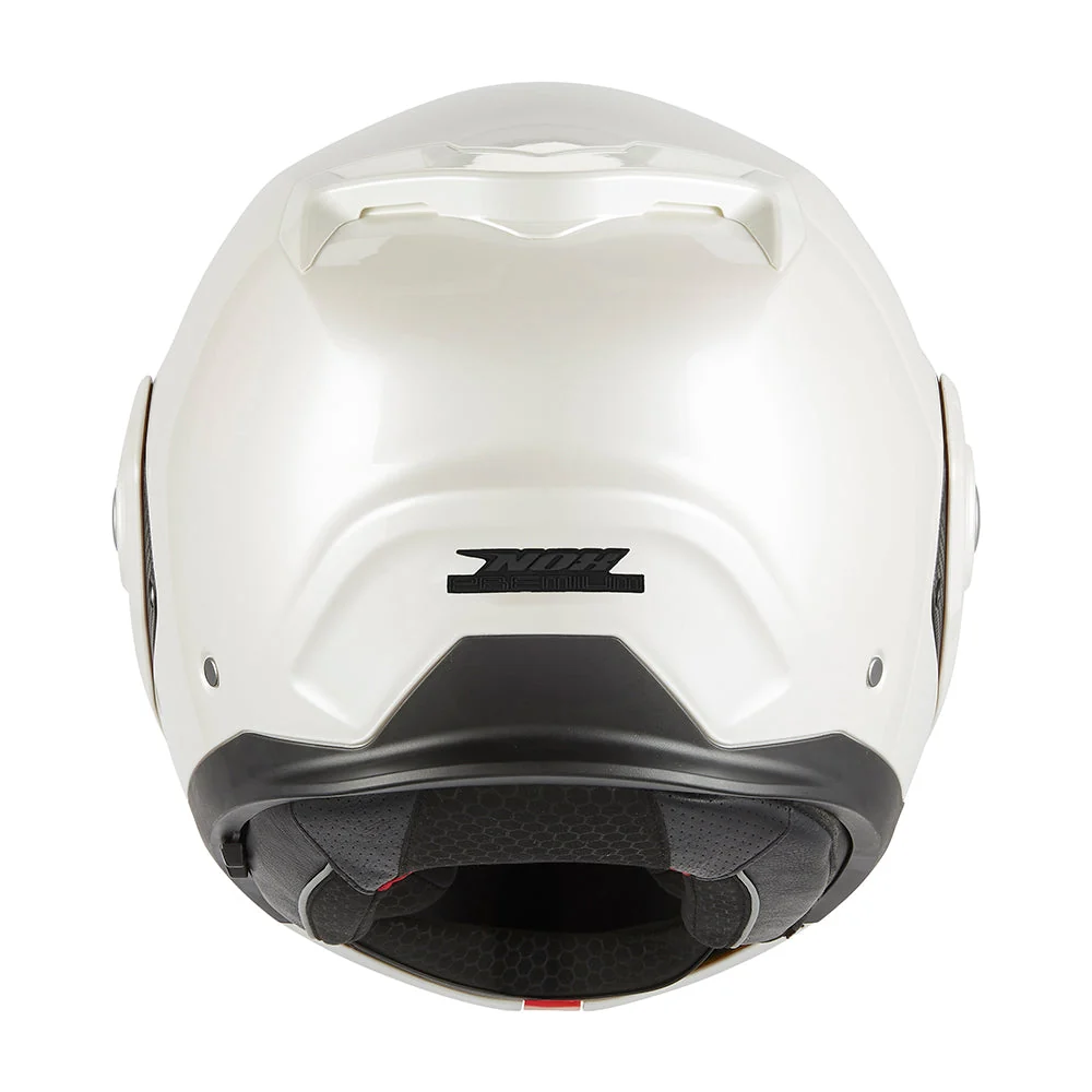 NOX PREMIUM KASK SZCZĘKOWY FLIP-BACK (SZCZĘKA DO TYŁU) Z BLENDĄ SPINNER KOLOR BIAŁY POŁYSK