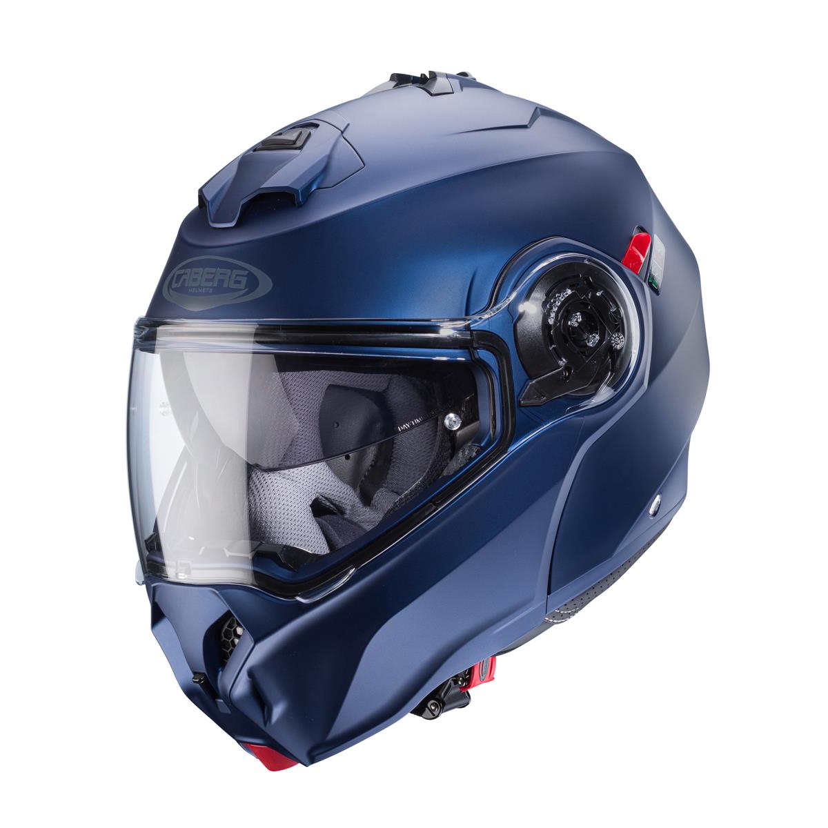 CABERG WYPRZEDAŻ KASK SZCZĘKOWY FLIP-UP MODEL DUKE EVO SOLID KOLOR NIEBIESKI MAT (YAMAHA) (PINLOCK W ZESTAWIE)