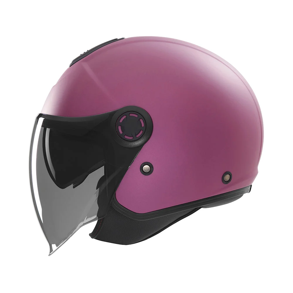 NOX KASK OTWARTY JET Z BLENDĄ N182 SOLID KOLOR FUKSJA MAT (INTENSYWNY ODCIEŃ RÓŻOWEGO)