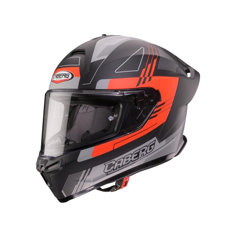 CABERG KASK INTEGRALNY ROXTER COLT KOLOR CZARNY MAT/CZERWONY FLUO/CZARNY