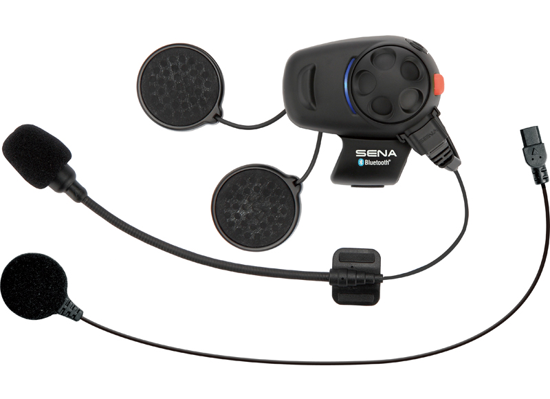 SENA INTERKOM MOTOCYKLOWY SMH5 BLUETOOTH 3.0 DO 400M Z UNIWERSALNYM ZESTAWEM MIKROFONÓW ( 2 ZESTAWY ) (EL) - ZASTĘPUJE SMH5D-UNI