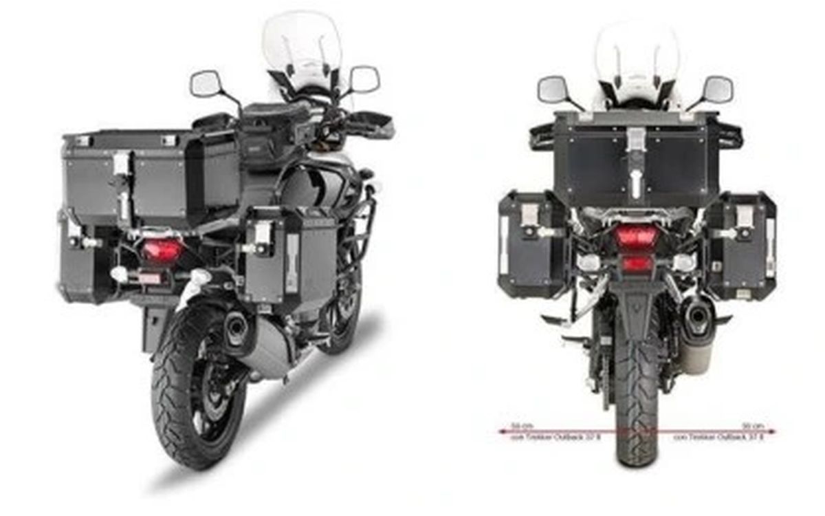 KAPPA STELAŻ KUFRÓW BOCZNYCH MONOKEY CAM SIDE SUZUKI DL 1000 V-Strom '14-'19, - POD KUFRY KFR K'FORCE ORAZ KVG K'VOYAGER ALU
