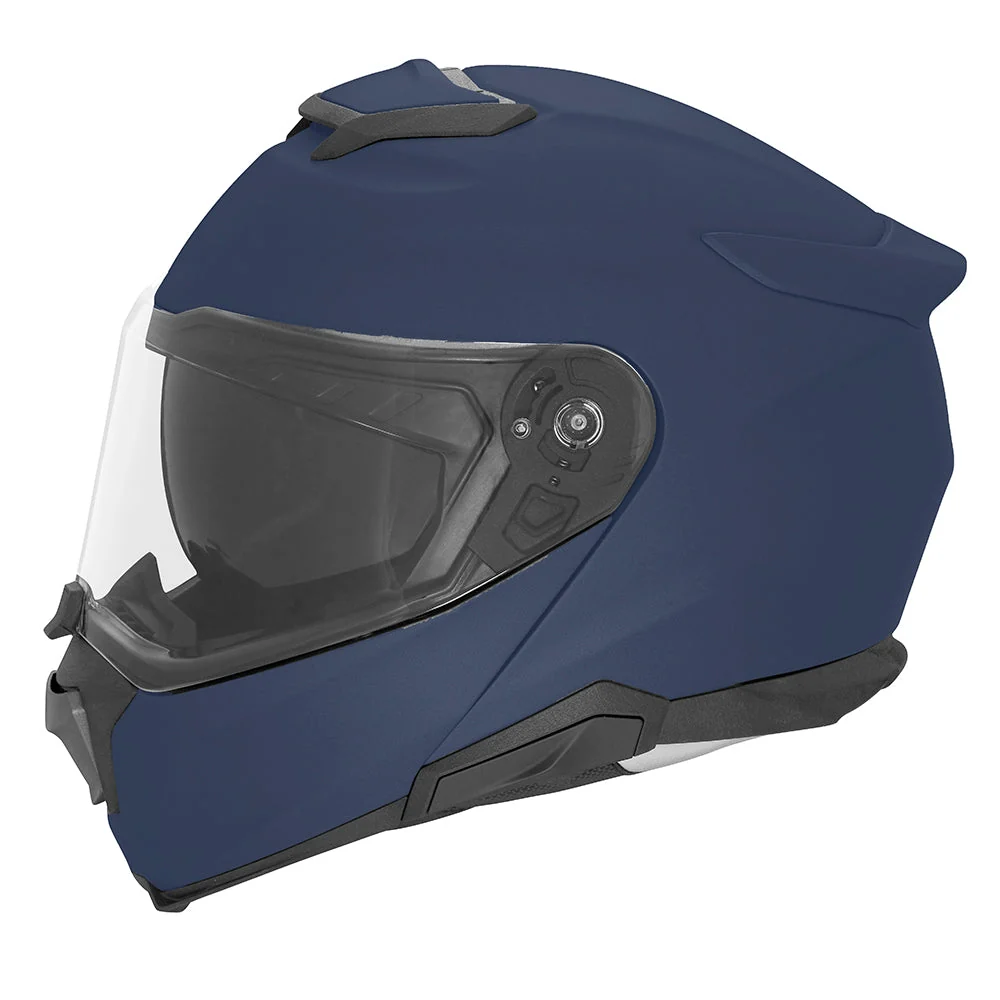 NOX KASK SZCZĘKOWY (FLIP-UP) Z BLENDĄ N967 SOLID KOLOR NIEBIESKI MAT (PINLOCK DO TEGO MODELU - FILMPINLOCK30DKS166)