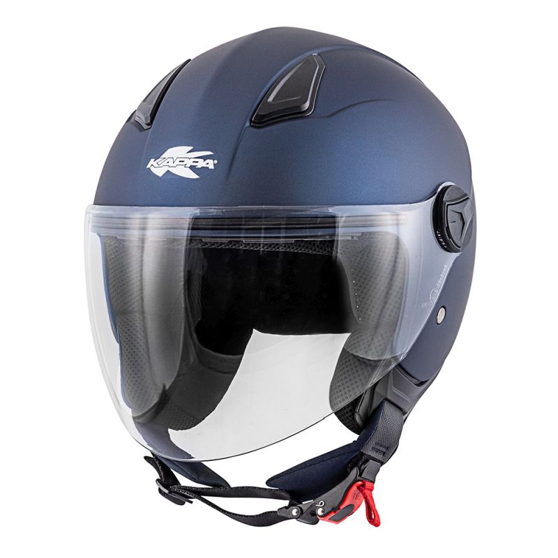 KAPPA KASK KV28 EVO SOLID JUNIOR OTWARTY JET KOLOR NIEBIESKI MATT (HOMOLOGACJA ECE 22R06)