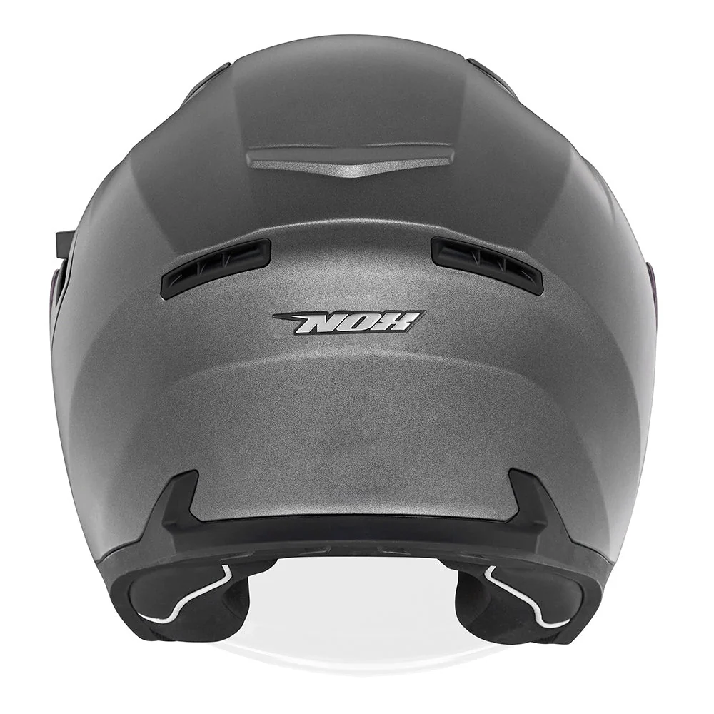 NOX KASK OTWARTY JET Z BLENDĄ N130 SOLID KOLOR TYTANOWY MAT