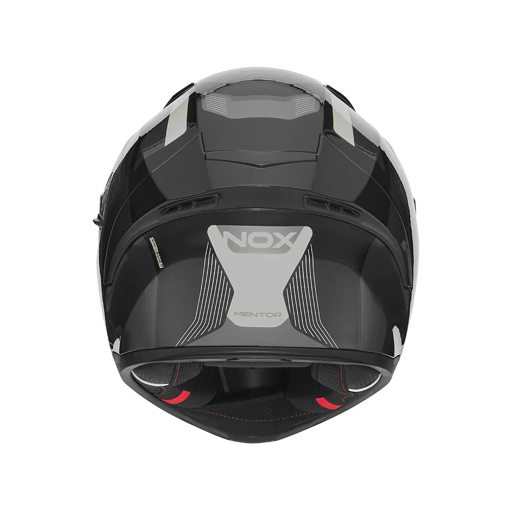 NOX WYPRZEDAŻ KASK INTEGRALNY (FULL FACE) Z BLENDĄ N402 MENTOR KOLOR CZARNY/SZARY