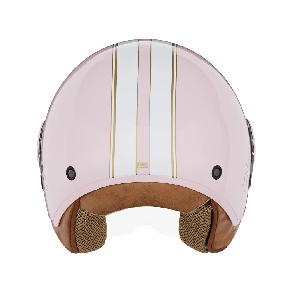 NOX KASK OTWARTY JET N210 EVO KOLOR RÓŻOWY POŁYSK