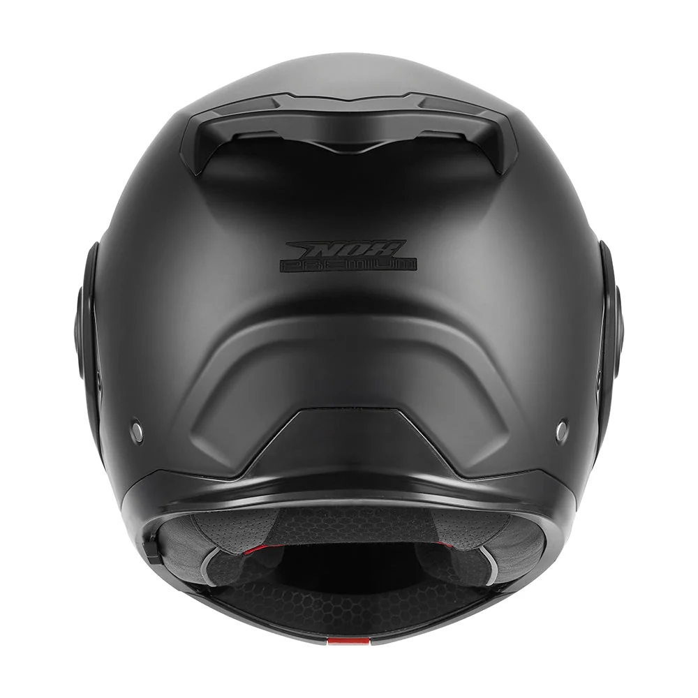 NOX PREMIUM KASK SZCZĘKOWY FLIP-BACK (SZCZĘKA DO TYŁU) Z BLENDĄ SPINNER KOLOR CZARNY