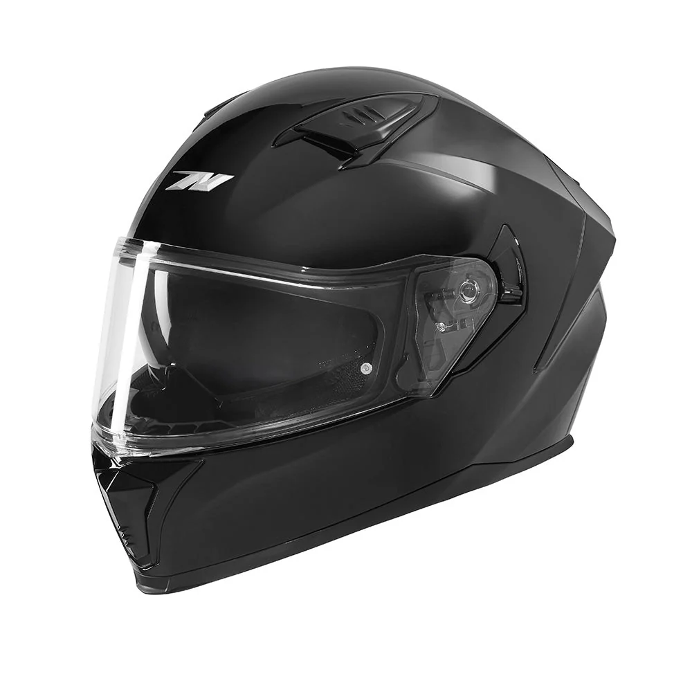 NOX KASK INTEGRALNY (FULL FACE) Z BLENDĄ N402 SOLID KOLOR CZARNY POŁYSK