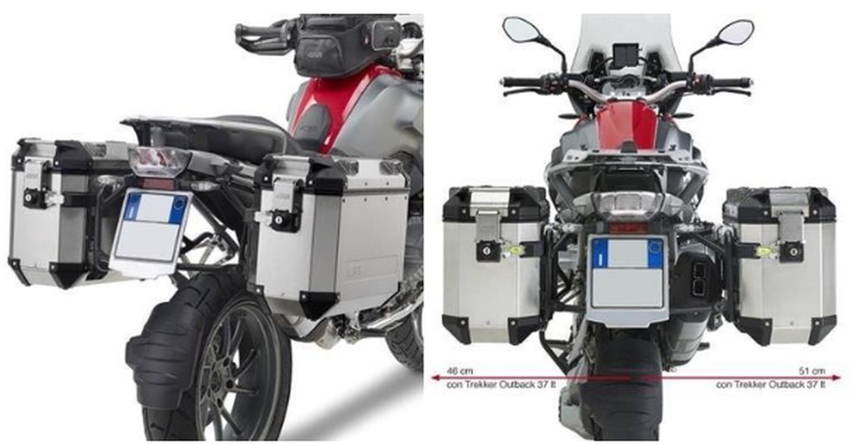 KAPPA STELAŻ KUFRÓW BOCZNYCH MONOKEY CAM SIDE BMW R 1200 GS (13-18), R 1250 GS (19-23), R 1250 GS Adventure (19-24) - POD KUFRY 