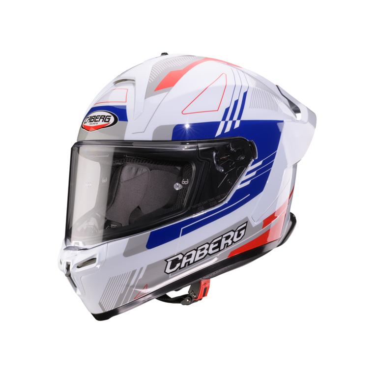 CABERG KASK INTEGRALNY ROXTER COLT KOLOR BIAŁY/CZERWONY/NIEBIESKI