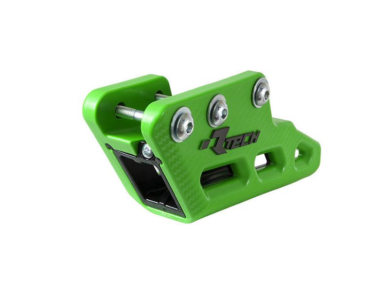 RACETECH (RTECH) PROWADNICA ŁAŃCUCHA KAWASAKI KXF 250 / 450 '09-'25, KLX 450 R '12-'16, KX 250 / 450 X '21-'25 KOLOR ZIELONY