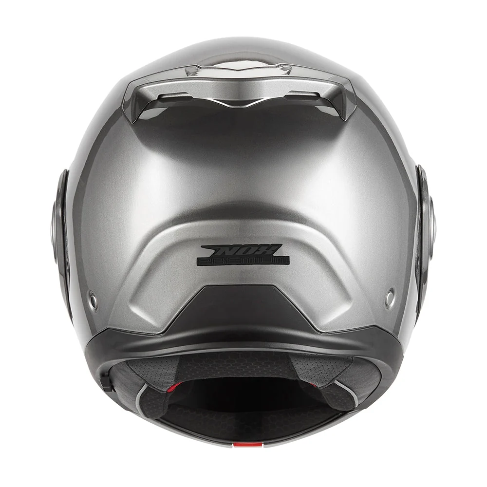 NOX PREMIUM KASK SZCZĘKOWY FLIP-BACK (SZCZĘKA DO TYŁU) Z BLENDĄ SPINNER KOLOR TYTANOWY POŁYSK