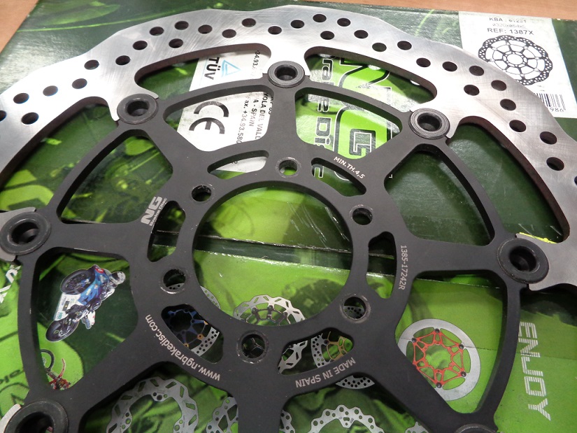 NG TARCZA HAMULCOWA PRZÓD BMW S 1000R/RR/XR 13-18, MOTO GUZZI CALIFORNIA 1400 13-18 (320X64X5,0MM) (6X8,5MM) WAVE PŁYWAJĄCA (MON