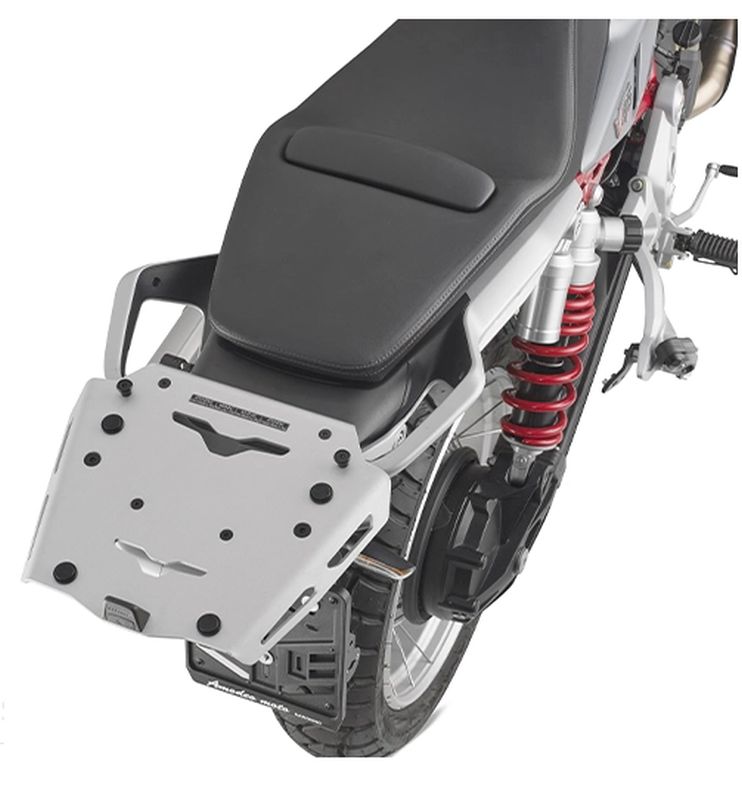 KAPPA STELAŻ KUFRA CENTRALNEGO (ANODOWANE ALUMINIUM) MOTO GUZZI V 85 TT '24-'25 ALUMINIOWY MONOKEY