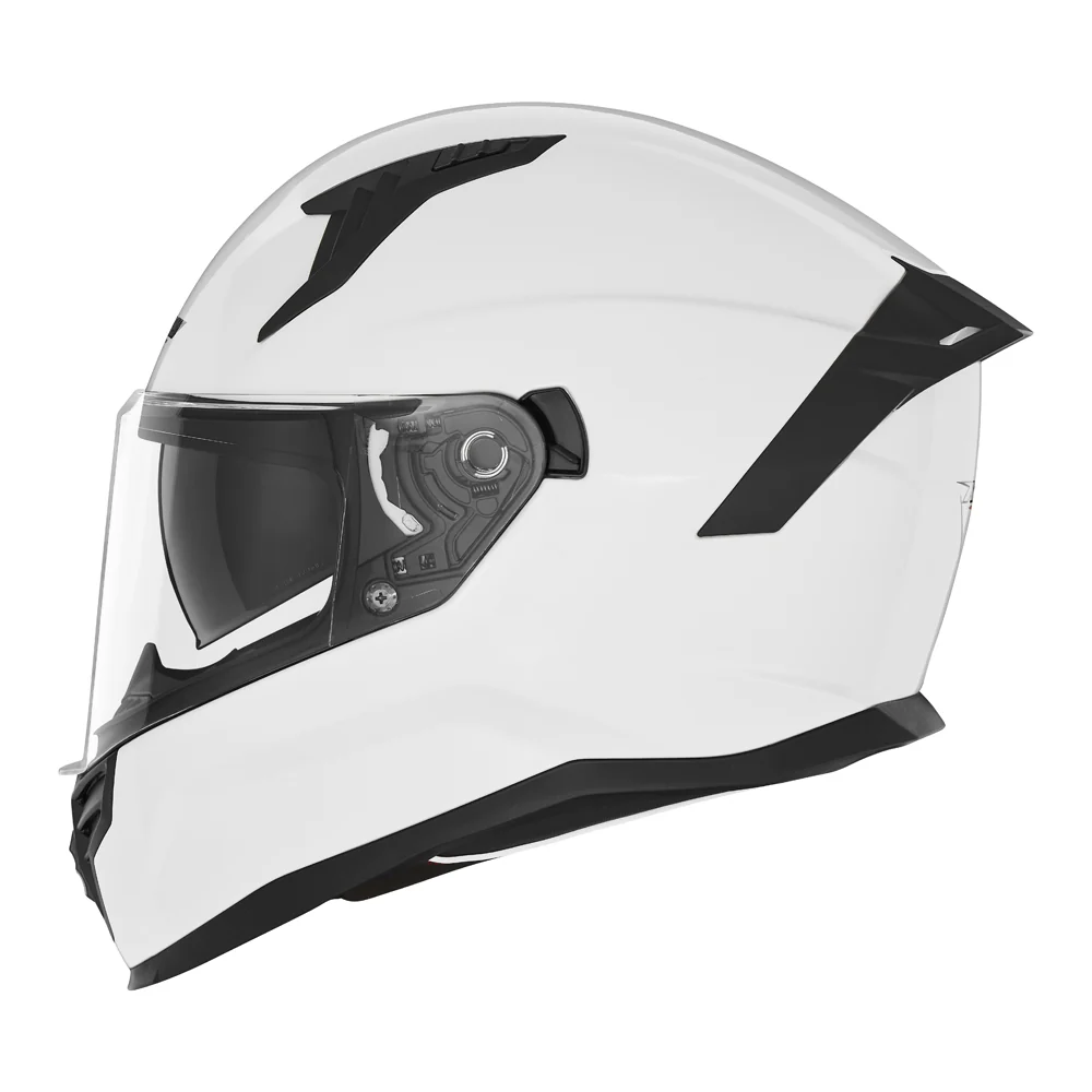 NOX WYPRZEDAŻ KASK INTEGRALNY (FULL FACE) Z BLENDĄ N401 KOLOR BIAŁY POŁYSK