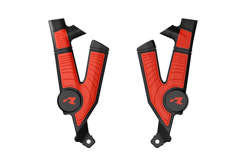 RACETECH (RTECH) OSŁONY RAMY (KOMPLET) BI-MATERIAL SUPER GRIP TALARIA STING MX4 / MX5 / TL4000 / TL5500 '23-'25 KOLOR CZARNY / C