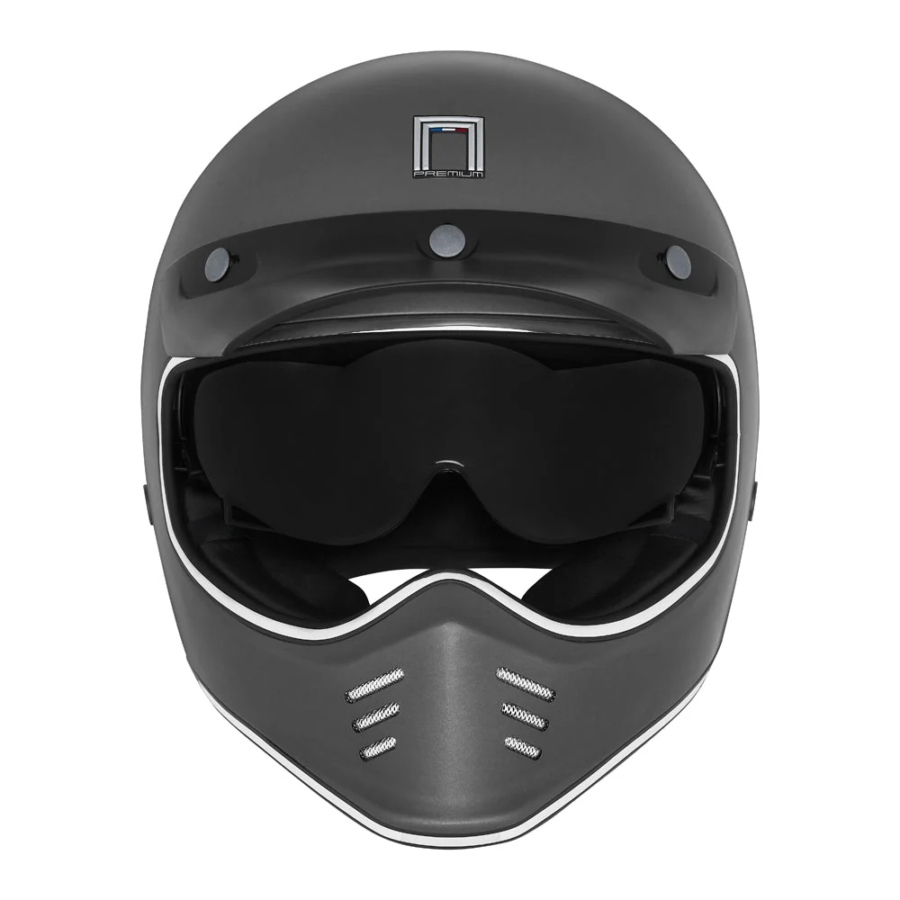 NOX PREMIUM KASK INTEGRALNY (FULL FACE) SEVENTY II SOLID KOLOR TYTANOWY MAT