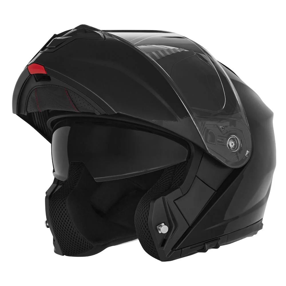 NOX KASK SZCZĘKOWY (FLIP-UP) Z BLENDĄ N968 KOLOR CZARNY POŁYSK